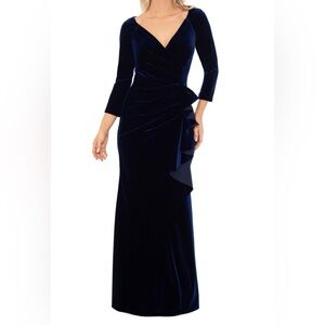 Blue Velvet mermaid gown